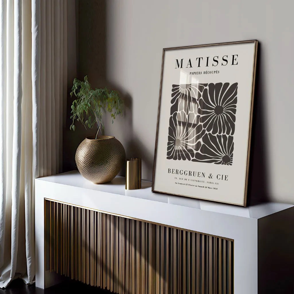 Henri Matisse Brun Fleurs Poster