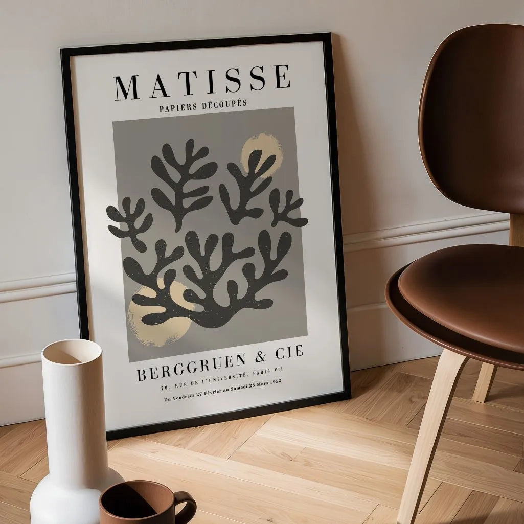 Affiche Matisse Coraux Gris