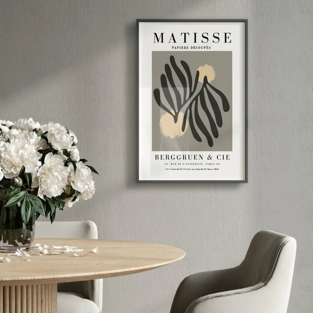 Affiche Matisse Feuilles Grises