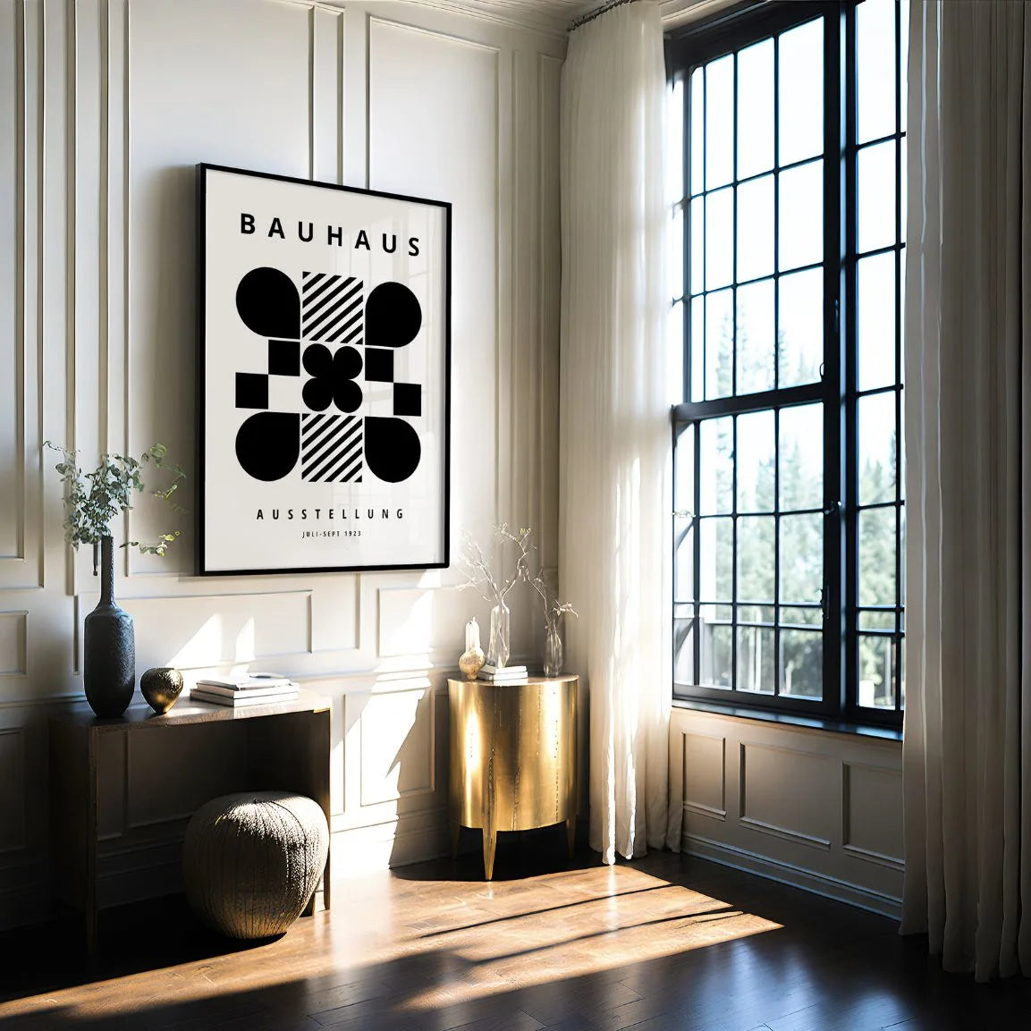 Affiche Bauhaus Géométrie Abstraite