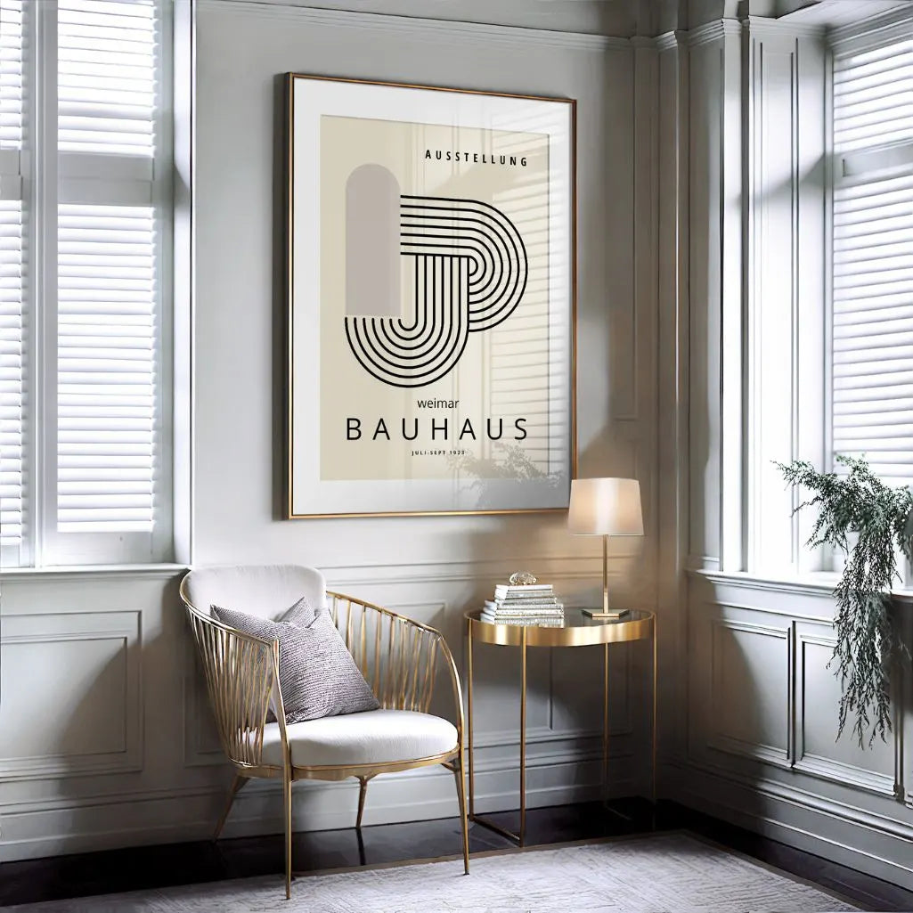 Affiche Bauhaus Nœud Linéaire
