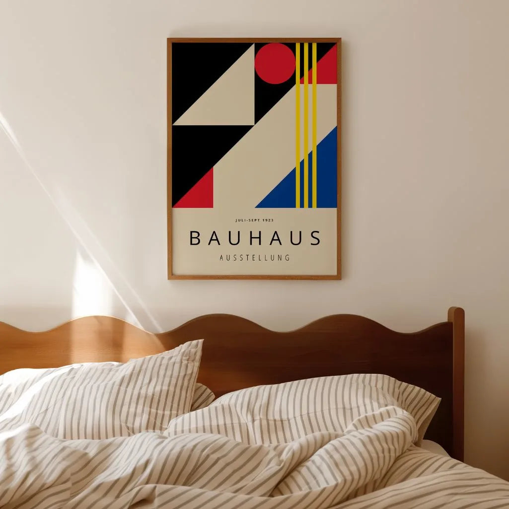 Bauhaus Primary Color Abstract Poster