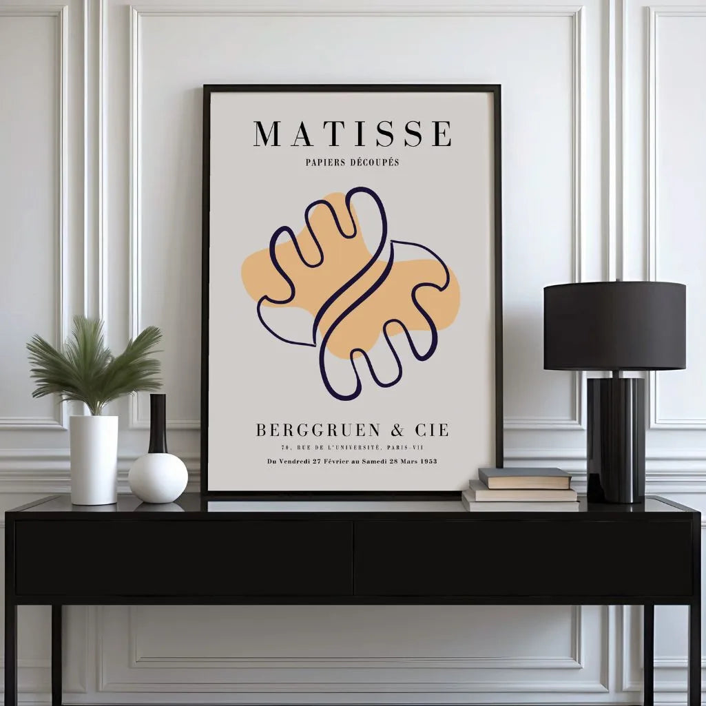Affiche Matisse Forme Abstraite Orange