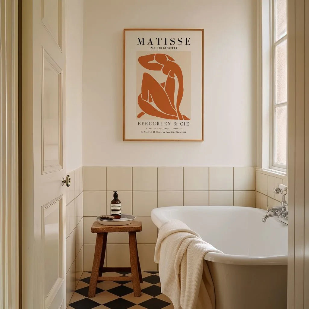 Matisse Terracotta Silhouette Poster