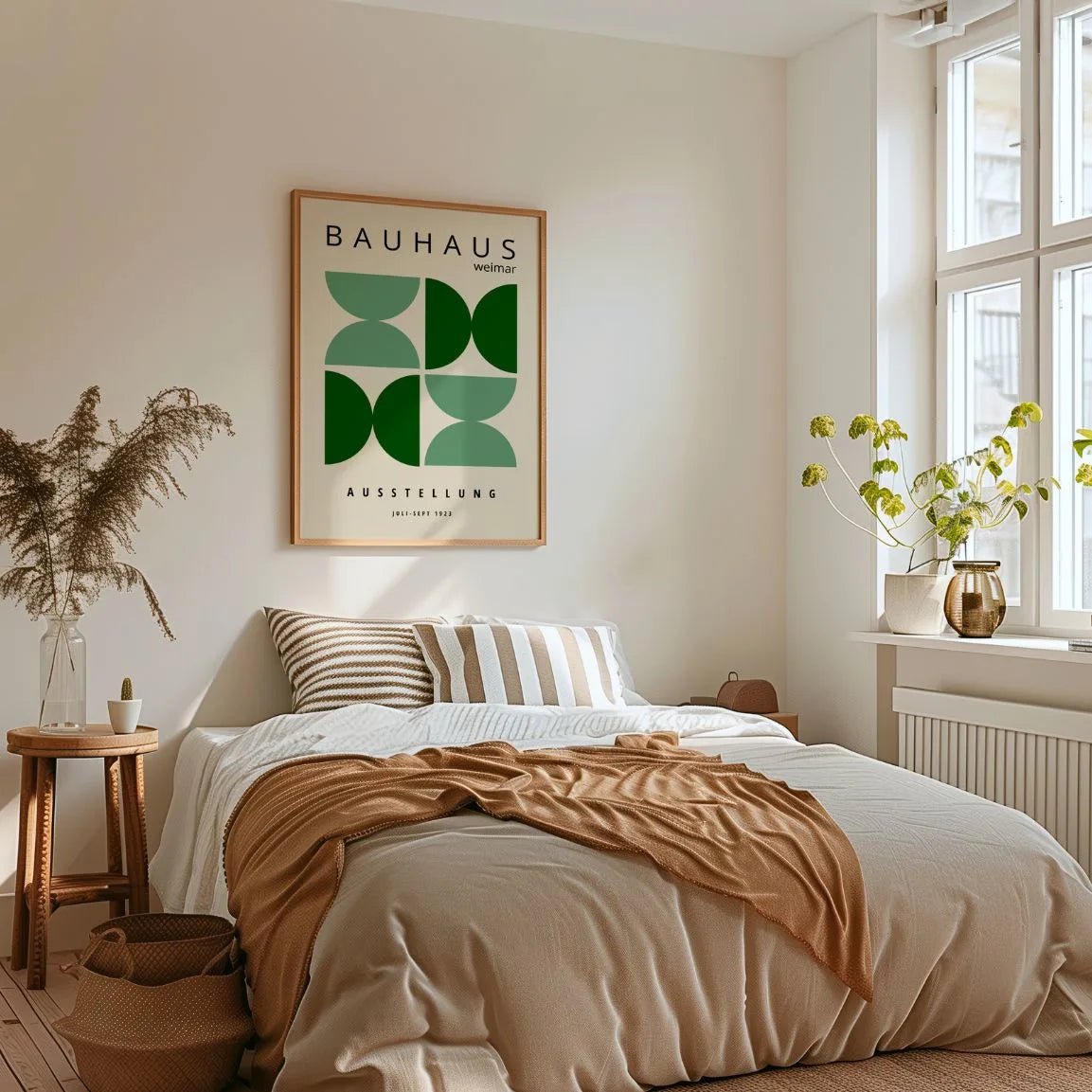 Affiche Bauhaus Éléments Verts