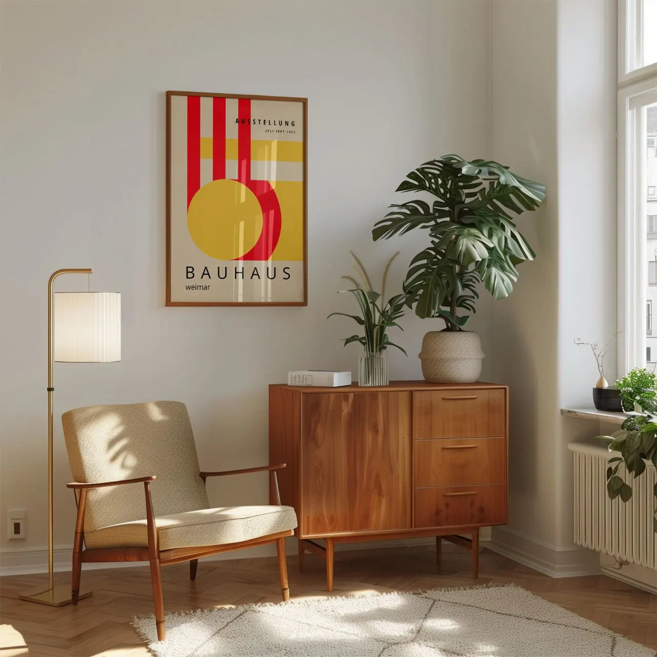 Bauhaus Rouge Jaune Affiche