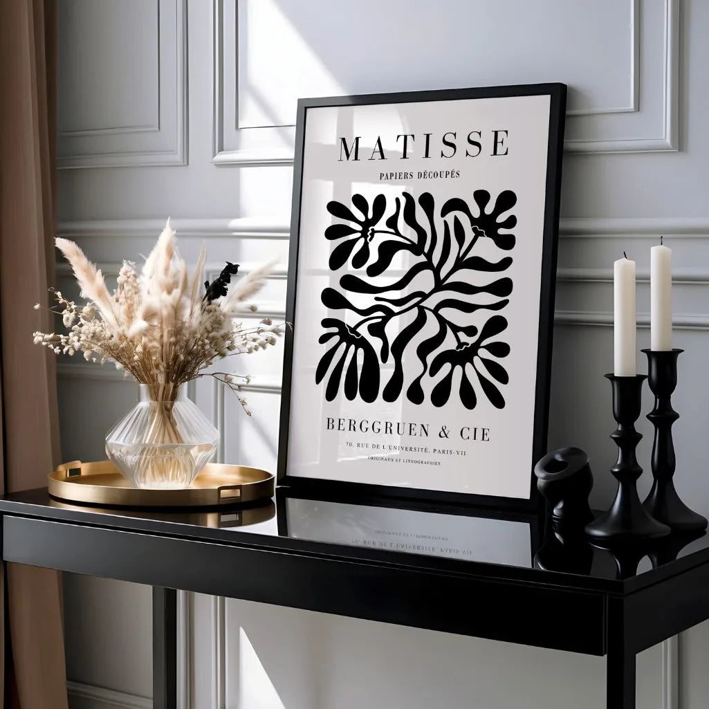 Henri Matisse – Affiche Florale Noire