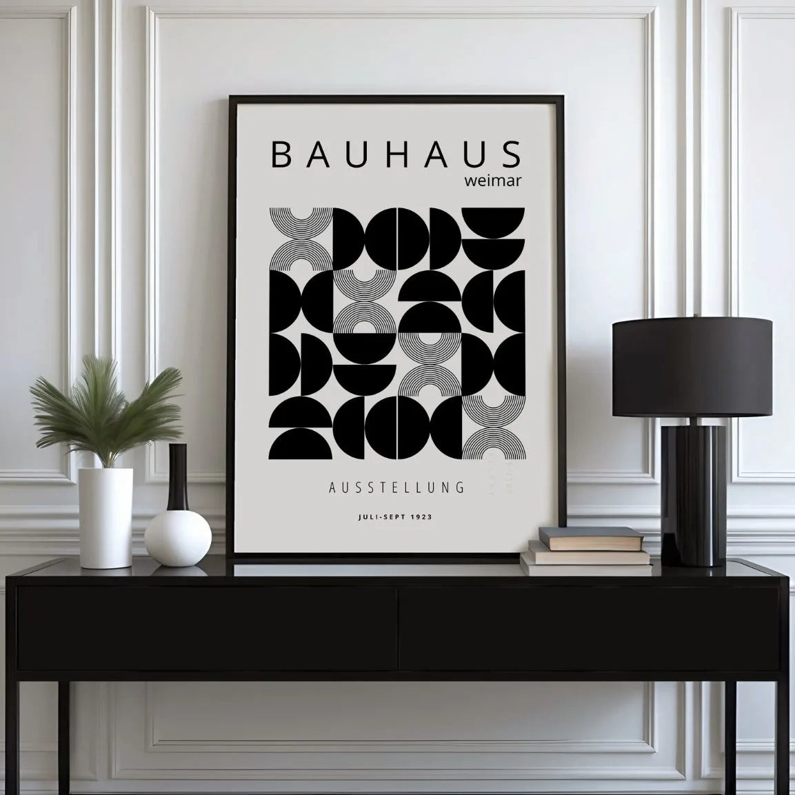 Affiche Bauhaus Hémisphères Géométriques
