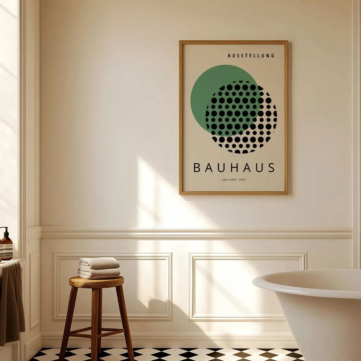 Bauhaus Vert Optique Affiche