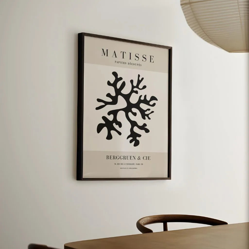 Affiche Matisse Récif De Corail Noir