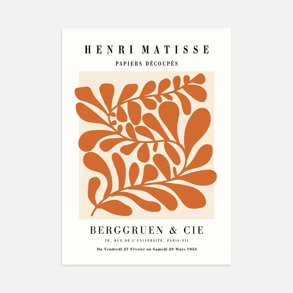 Matisse Terracotta Composition Poster
