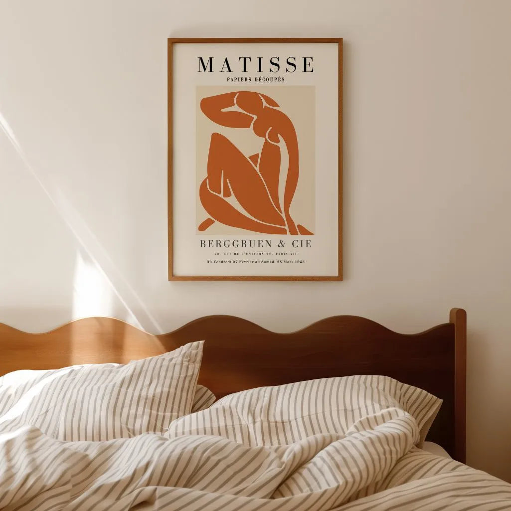 Matisse Terracotta Silhouette Poster