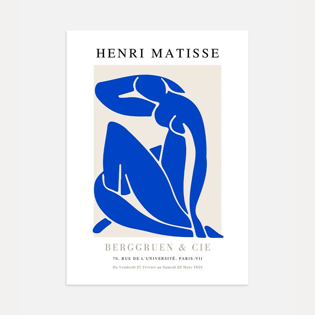Matisse Nu Bleu Blue Nude Poster