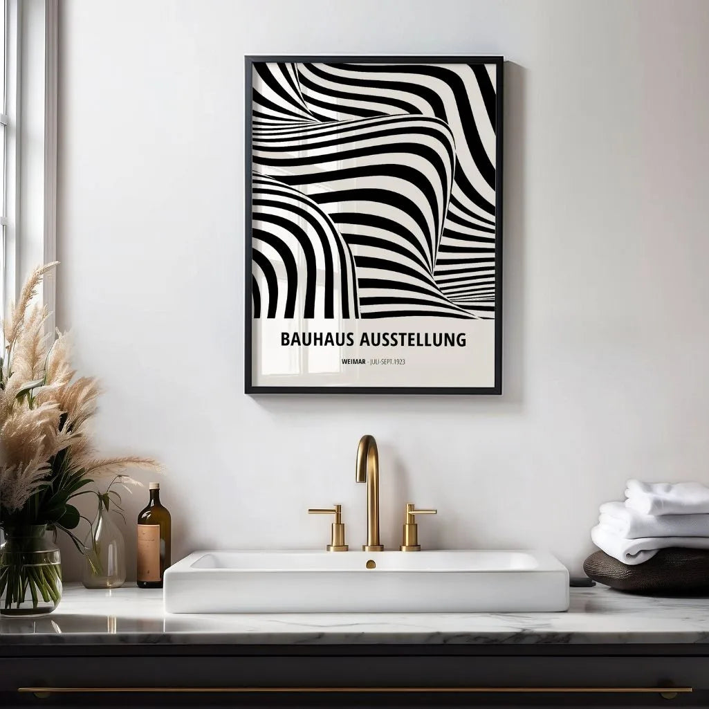 Bauhaus Spatial Illusion Poster