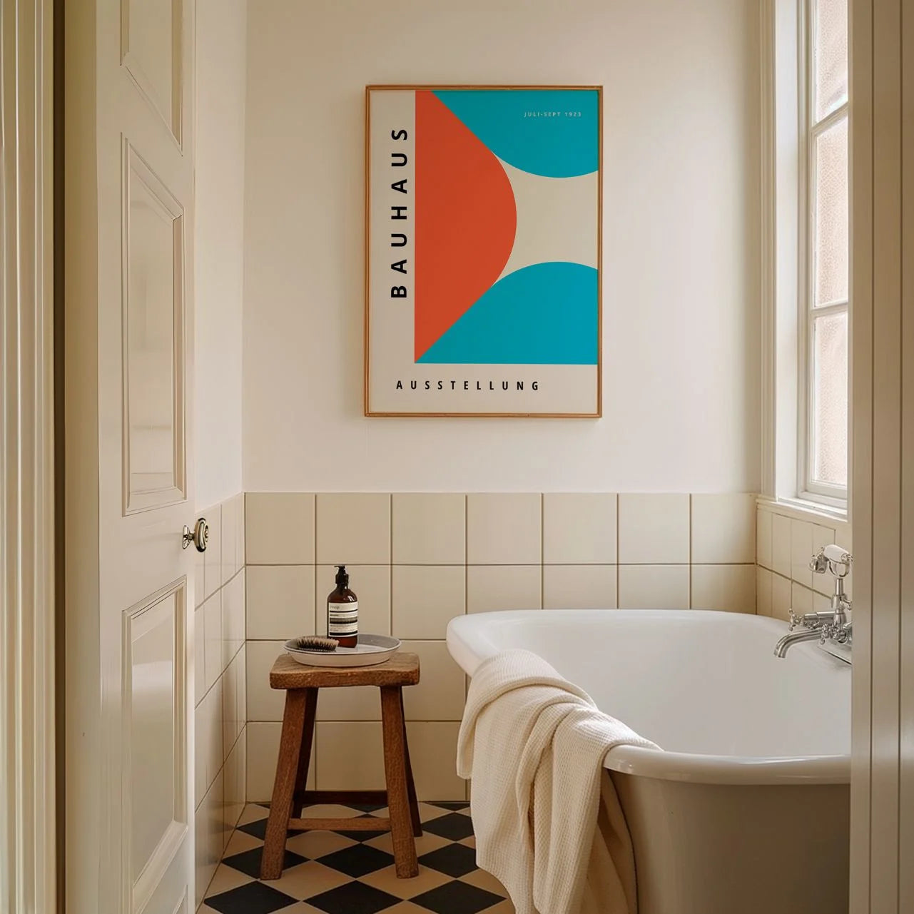 Bauhaus Bleu Rouge Affiche