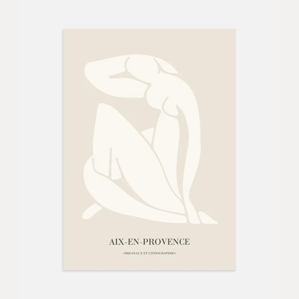 Matisse Aix-en-Provence Line Figure Poster