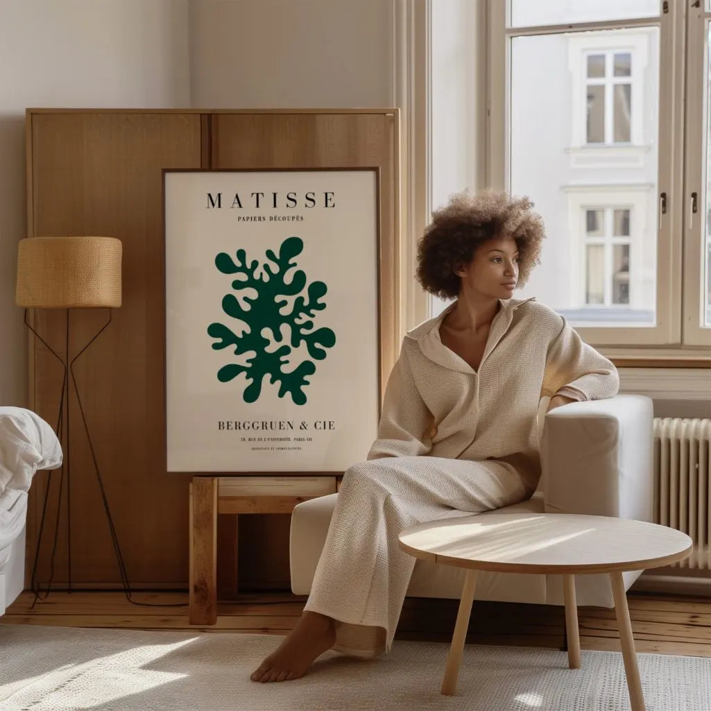 Matisse Vert Profond Affiche
