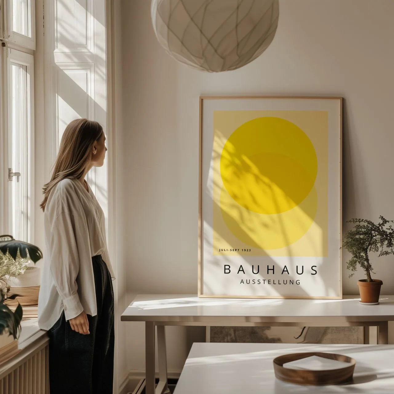 Bauhaus Jaune Lumière Affiche