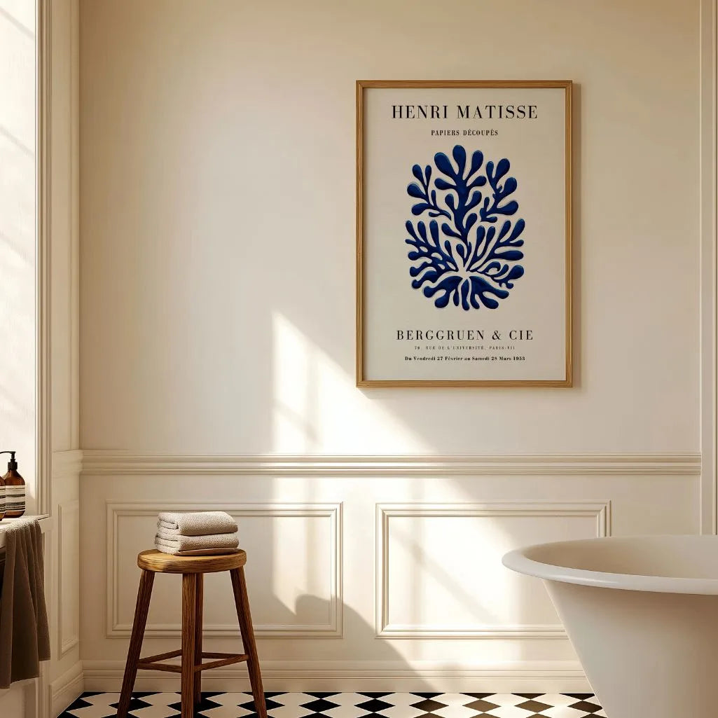 Matisse Blue Form Poster