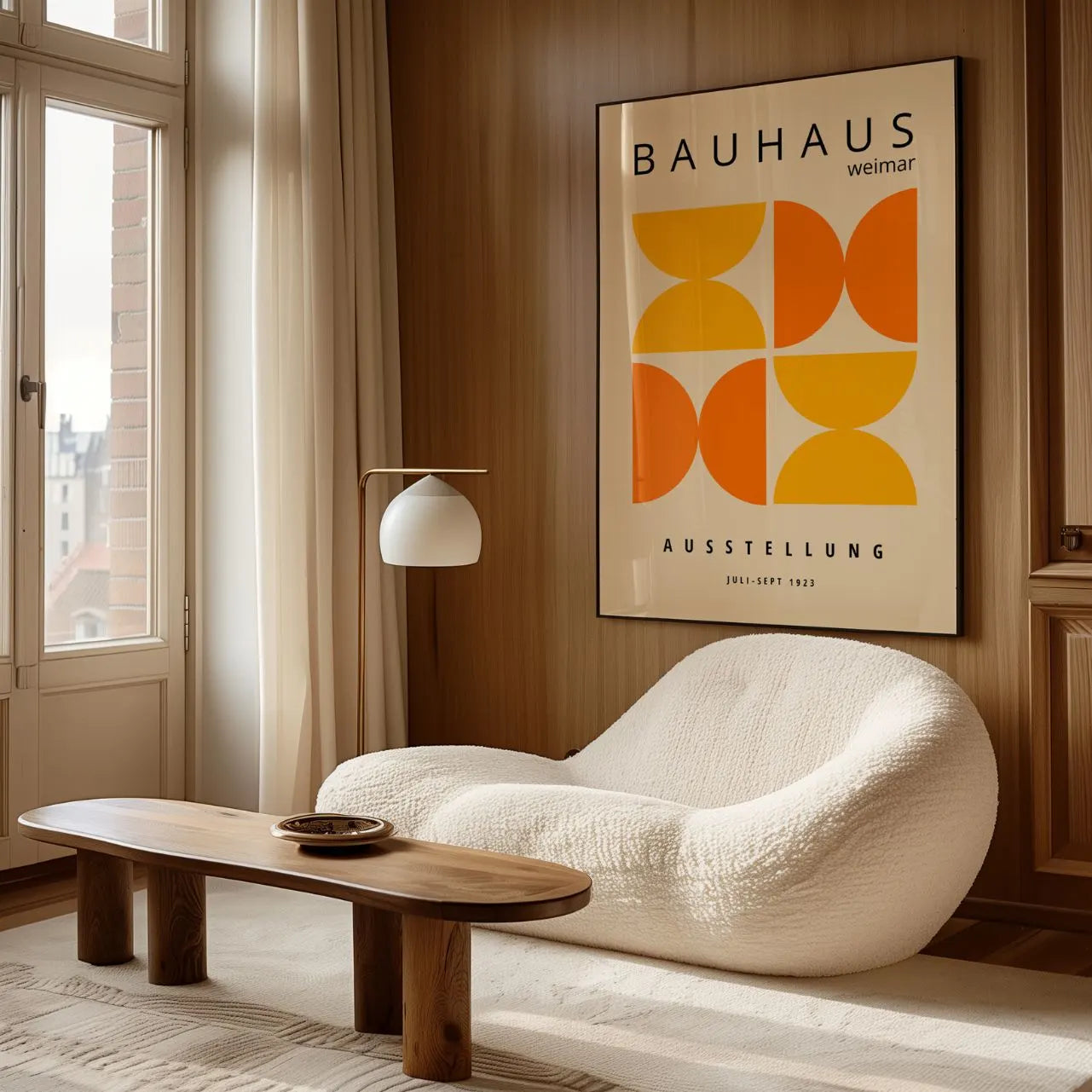 Bauhaus Orange Solaire Affiche