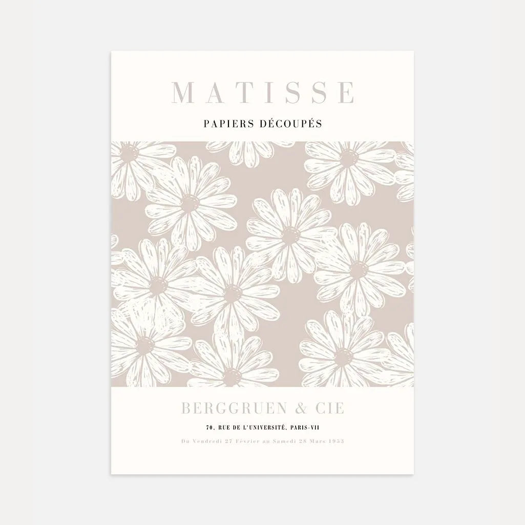 Henri Matisse Beige Daisies Poster