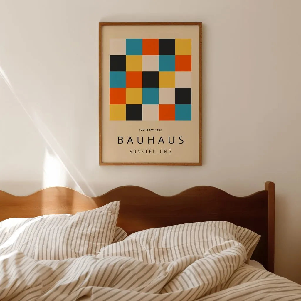 Bauhaus Color Block Geometry Poster