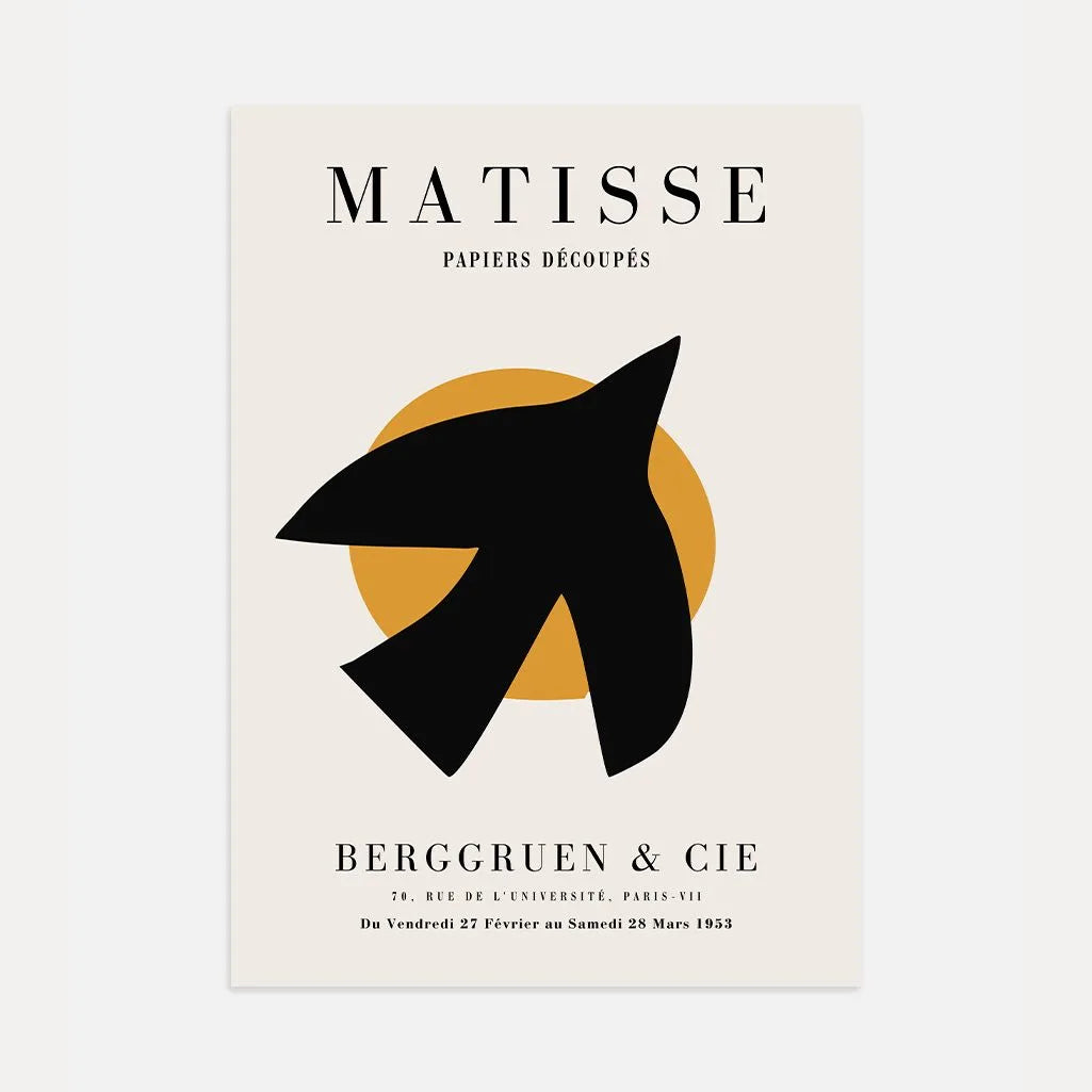 Affiche Matisse Oiseau Abstrait