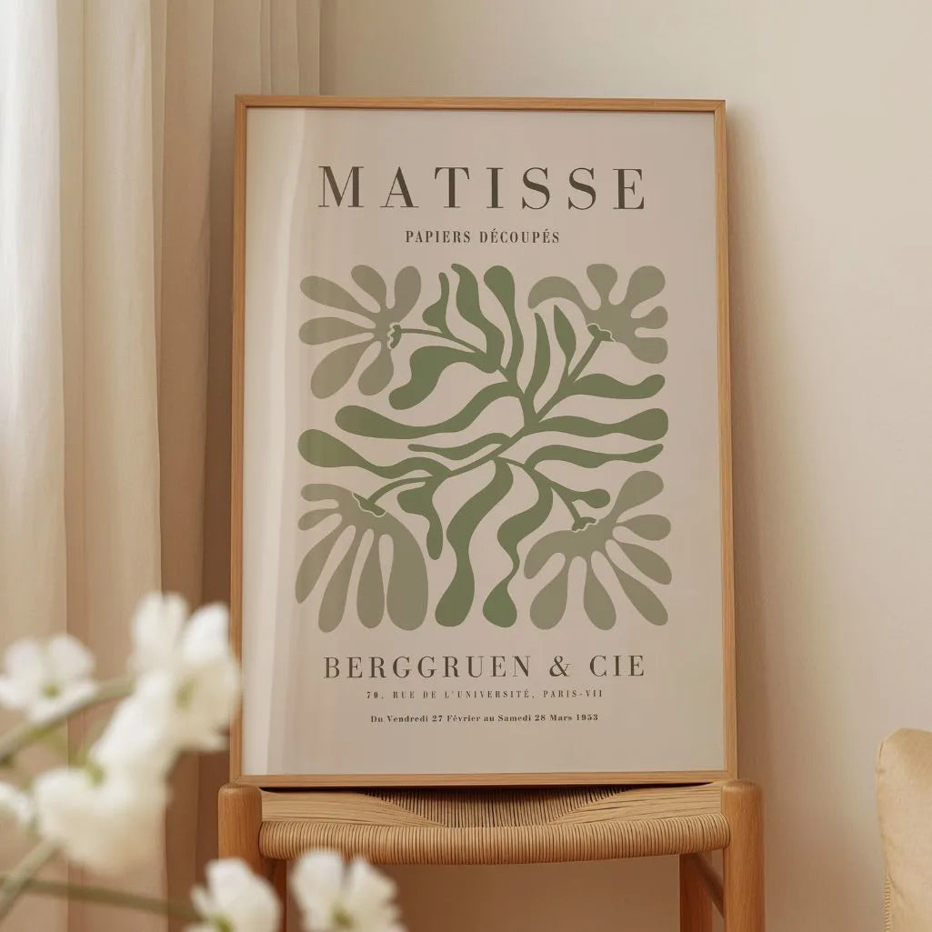 Henri Matisse Green Symmetry Poster