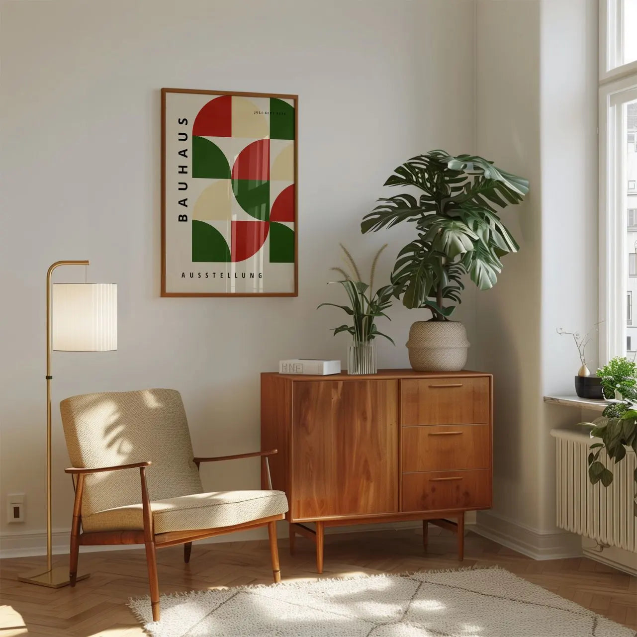 Bauhaus Rouge Vert Affiche