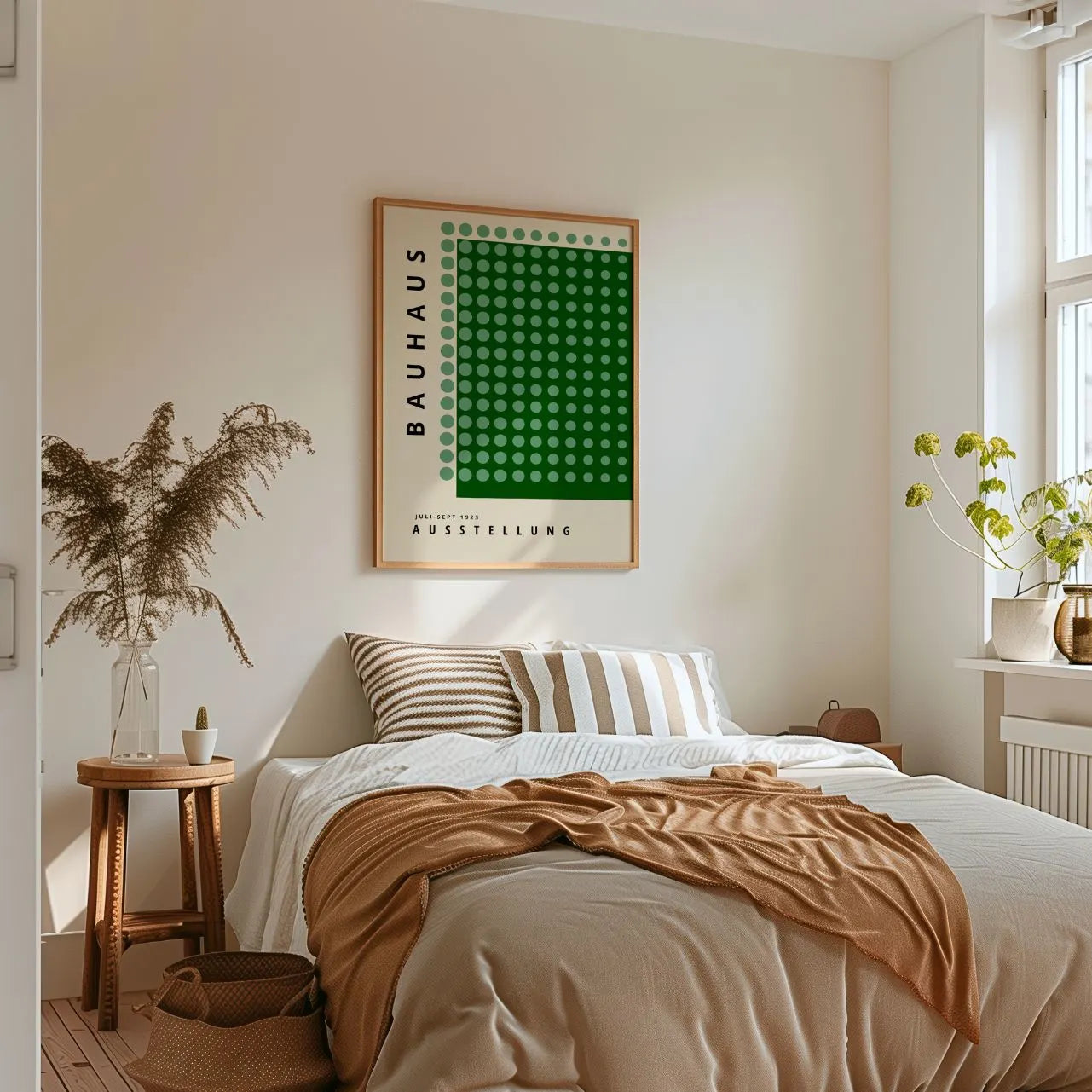 Bauhaus Vert Équilibre Affiche