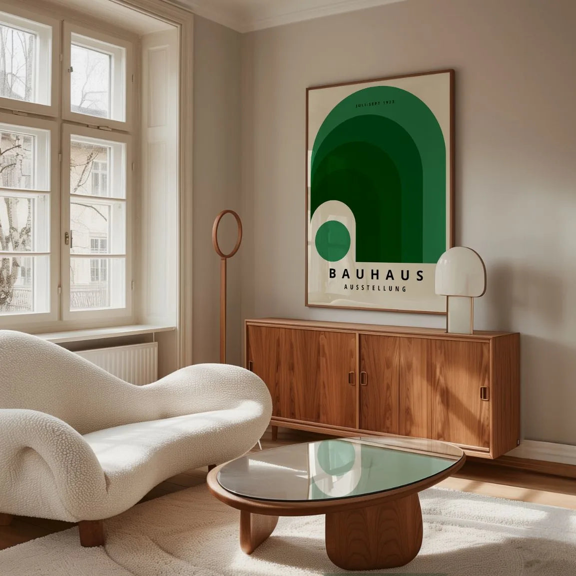 Affiche Bauhaus Arc-En-Ciel Vert