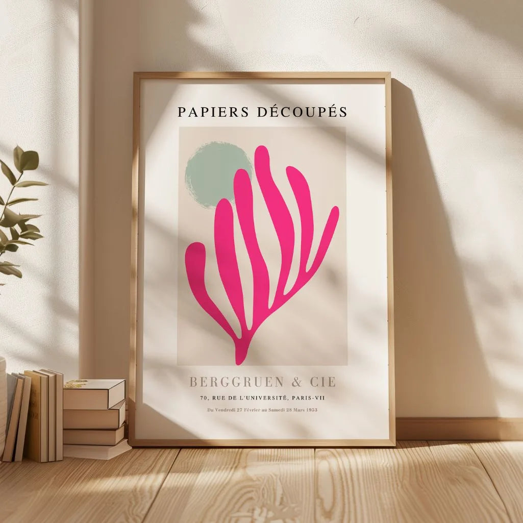 Matisse Fuchsia Beige Affiche