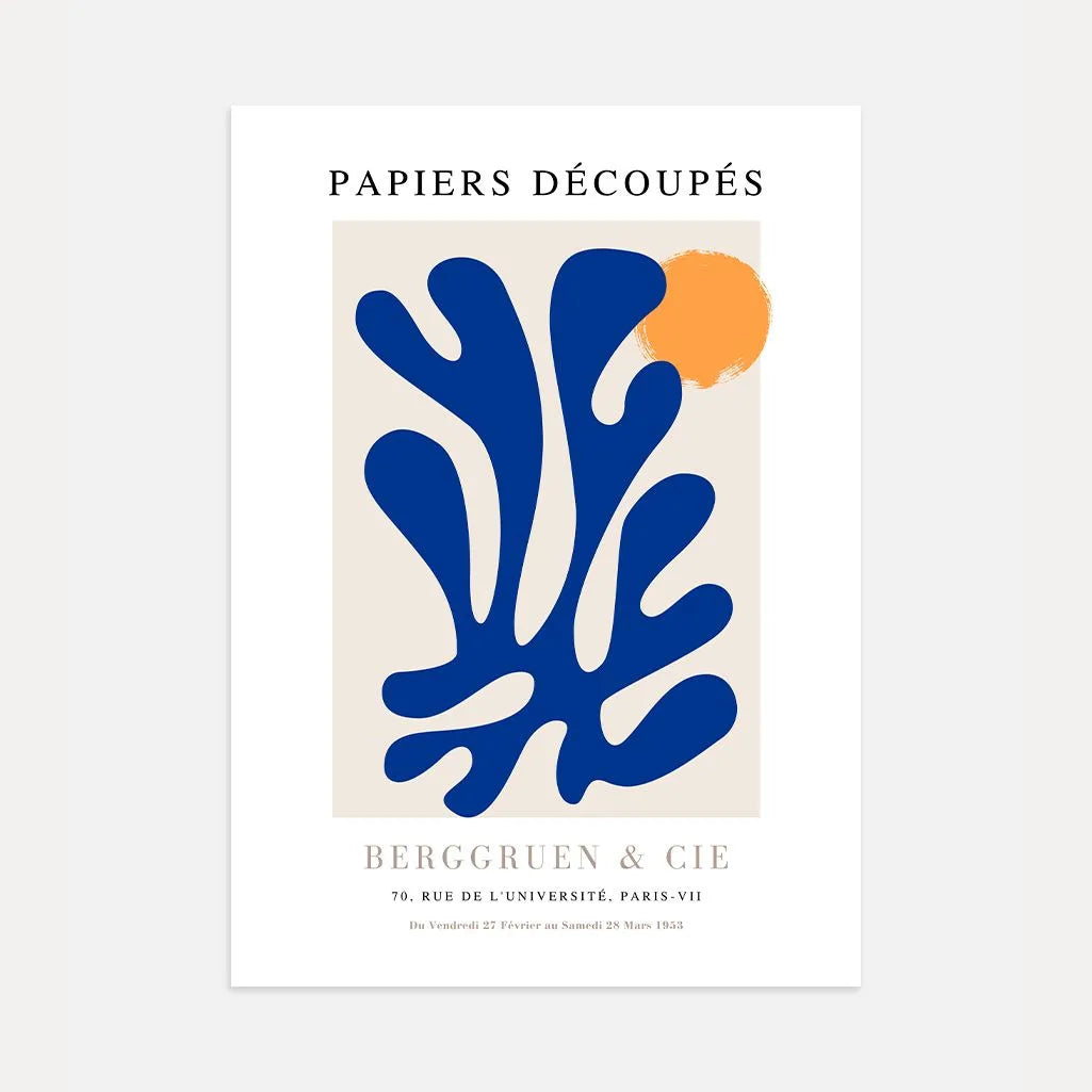 Matisse Blue Abstraction Poster