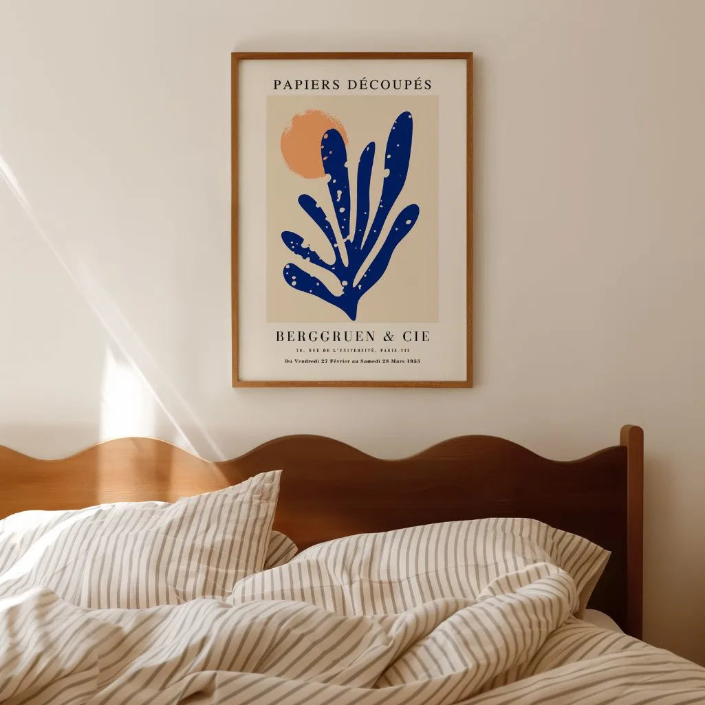 Matisse Blue Motif Poster