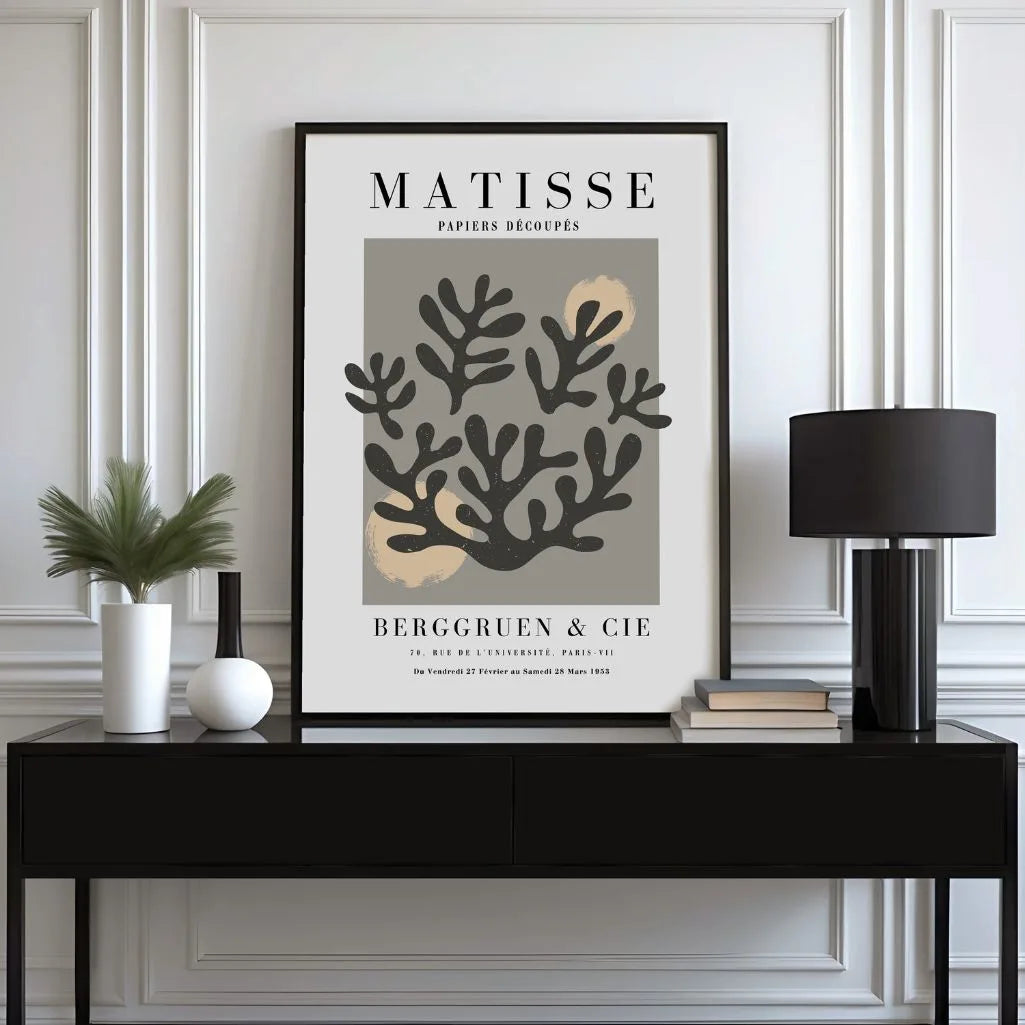 Affiche Matisse Coraux Gris