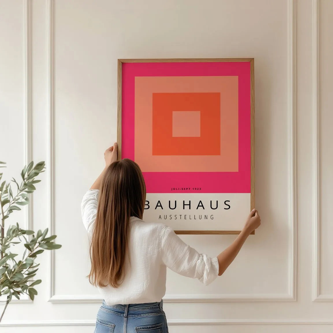 Bauhaus Orange Affiche