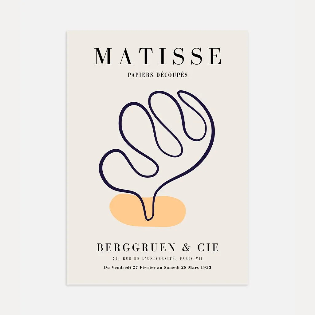 Henri Matisse Orange Accent Poster