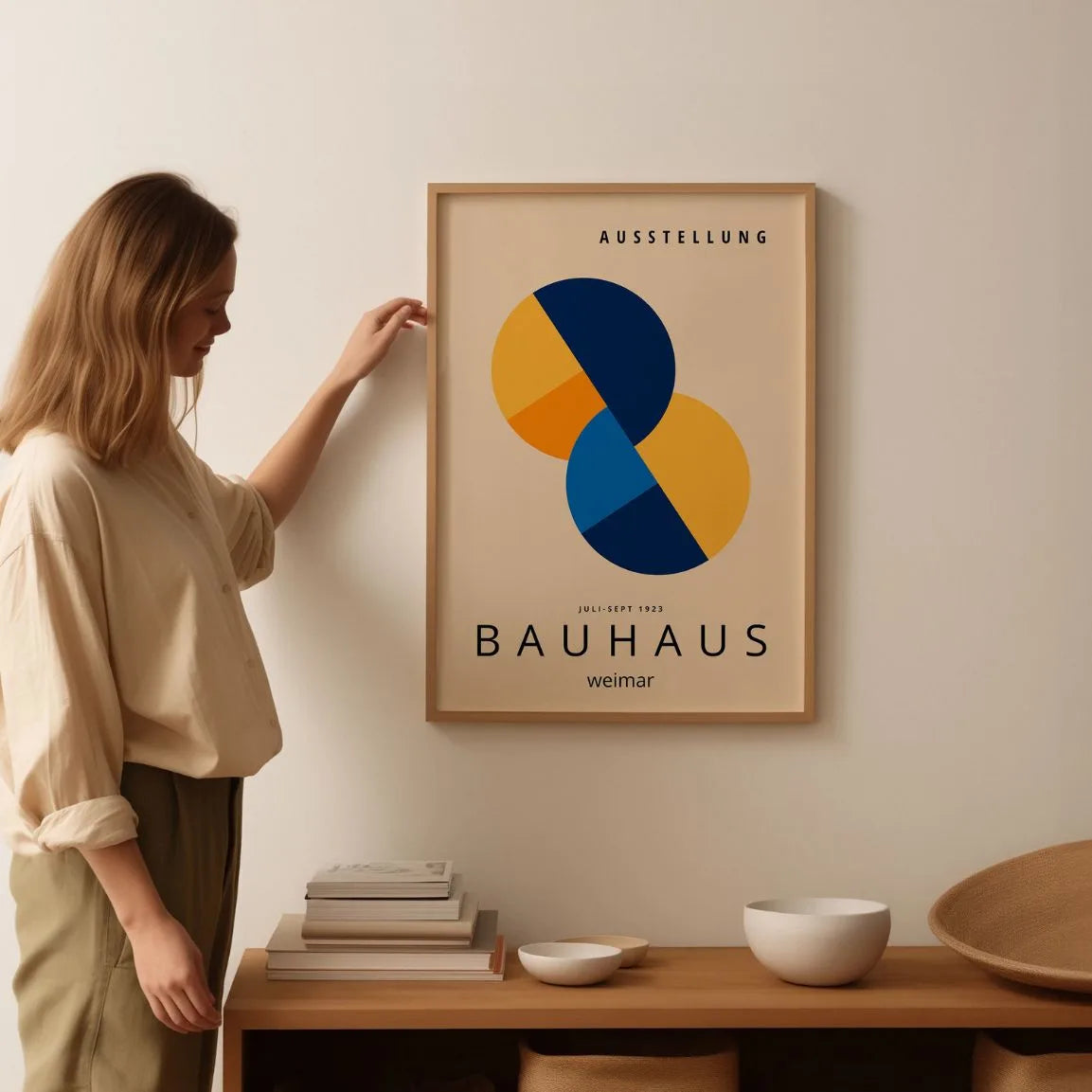 Bauhaus Formes Superposées Affiche