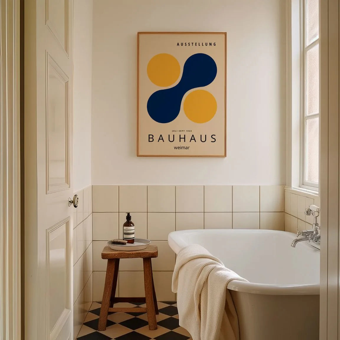 Bauhaus Cercles Jaunes Affiche