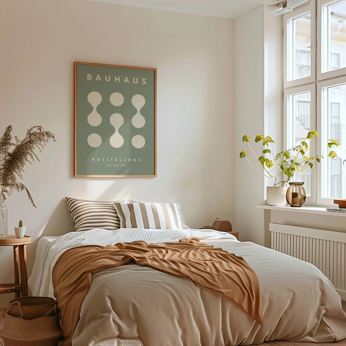Affiche Bauhaus Vert Sauge