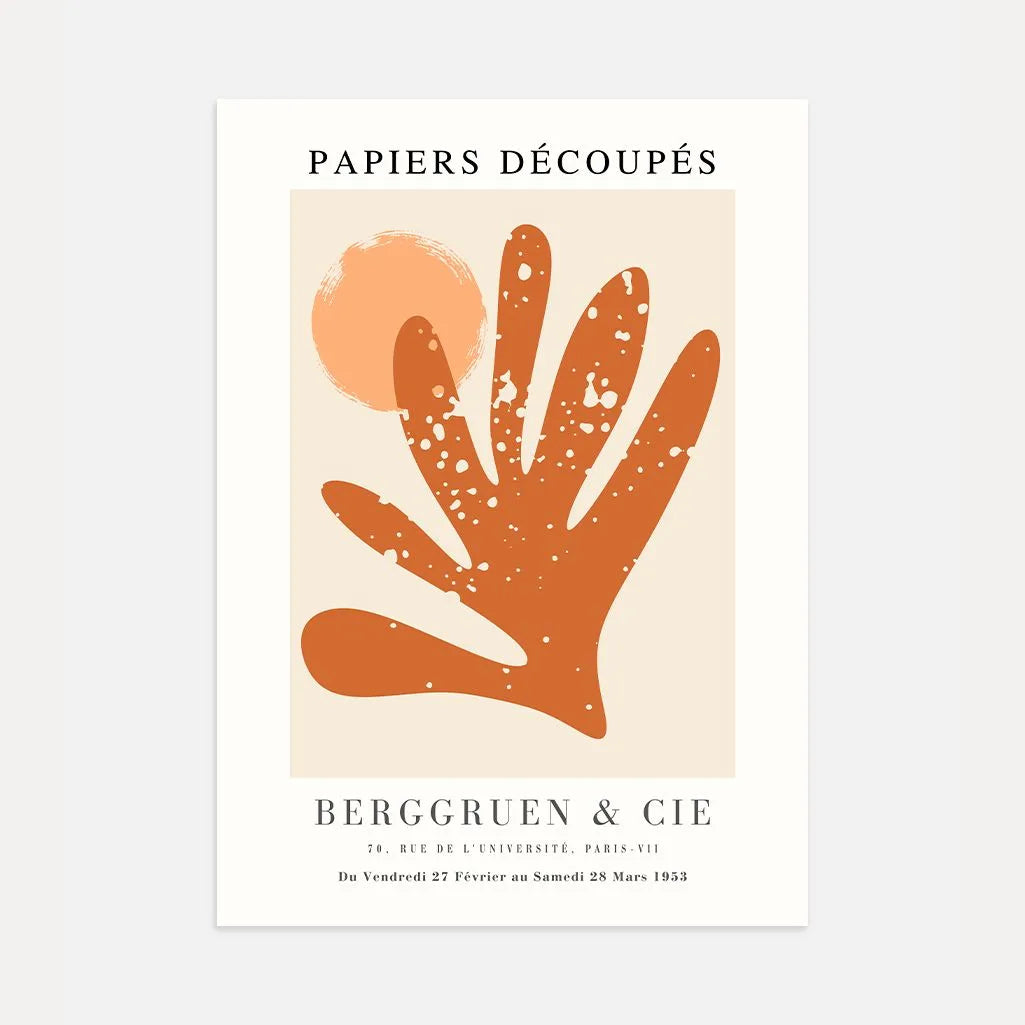 Matisse Orange Motif Poster