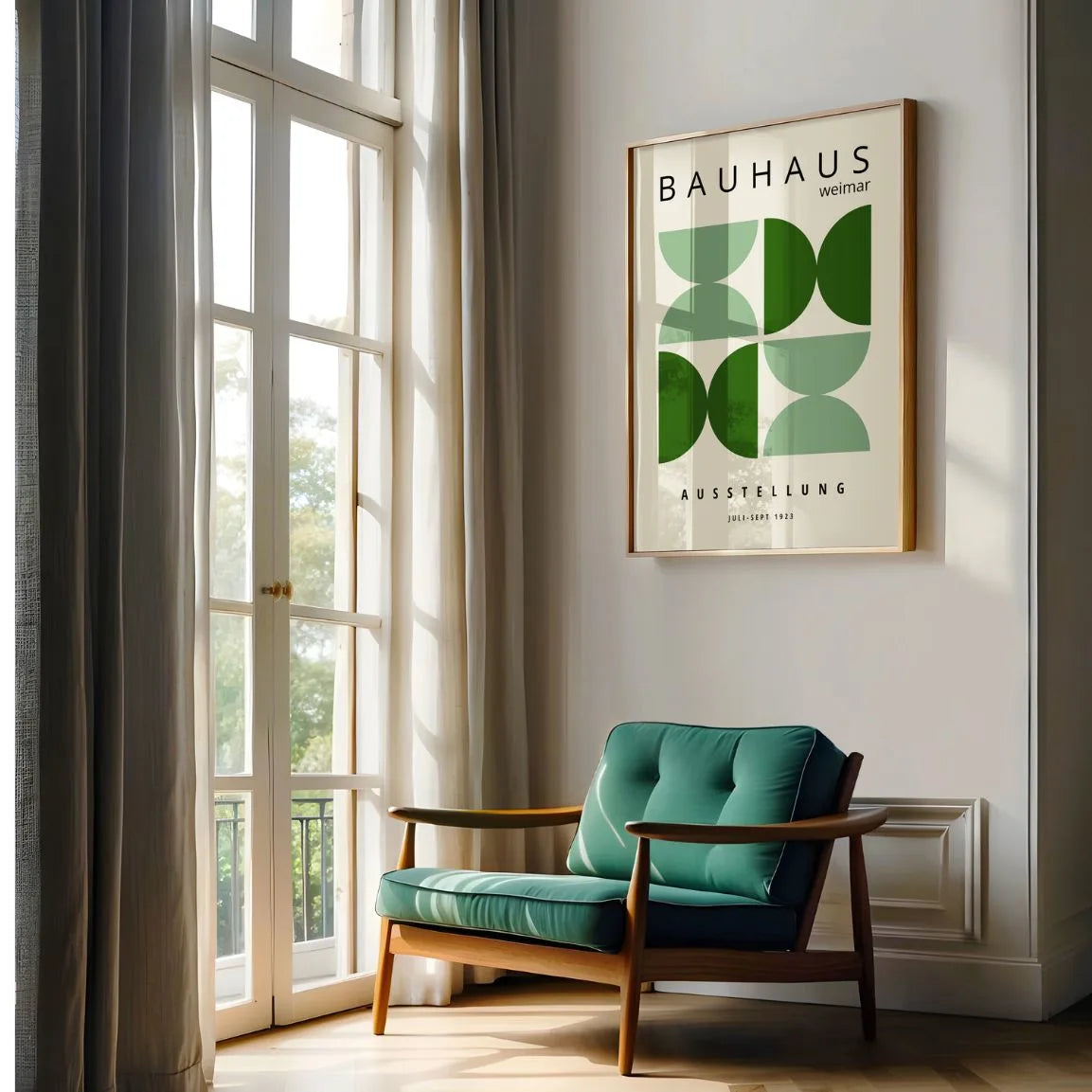 Affiche Bauhaus Éléments Verts