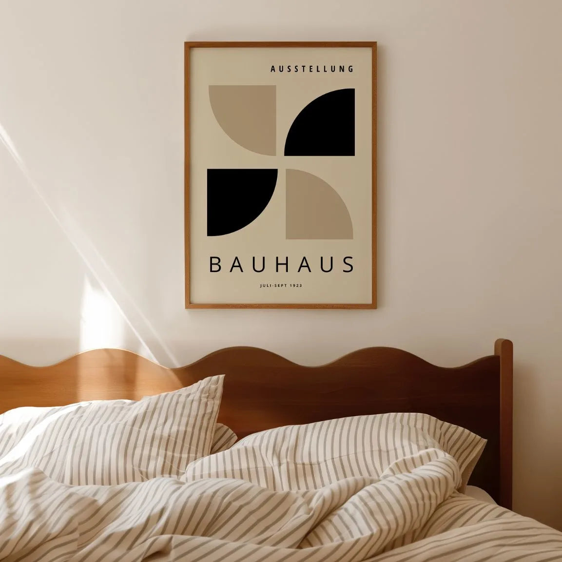 Bauhaus Noir Beige Affiche