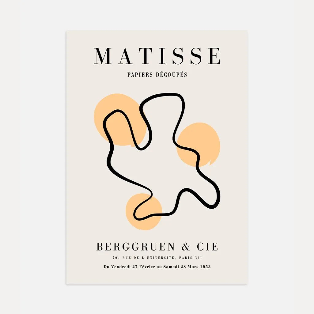 Affiche Matisse Ligne Abstraite