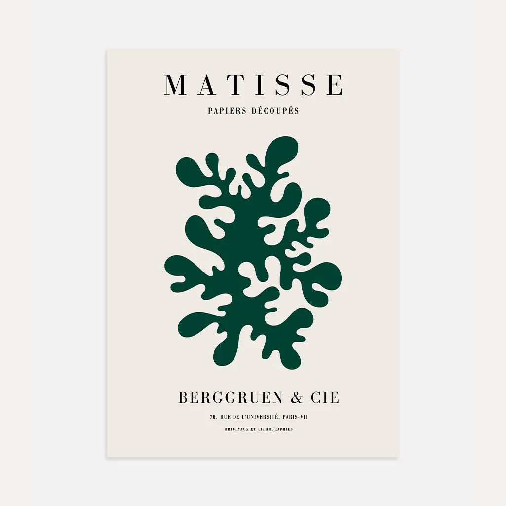 Matisse Green Form Cut-Out Poster