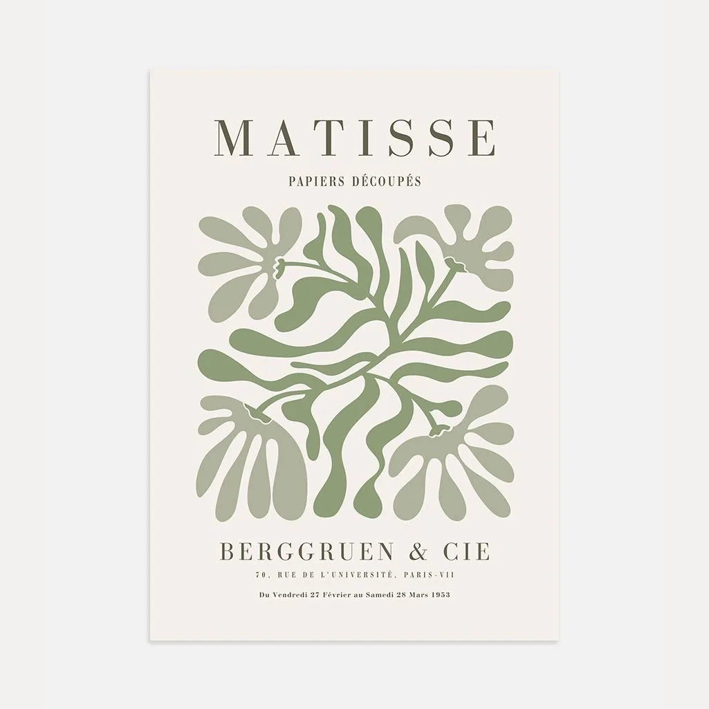 Henri Matisse Green Symmetry Poster