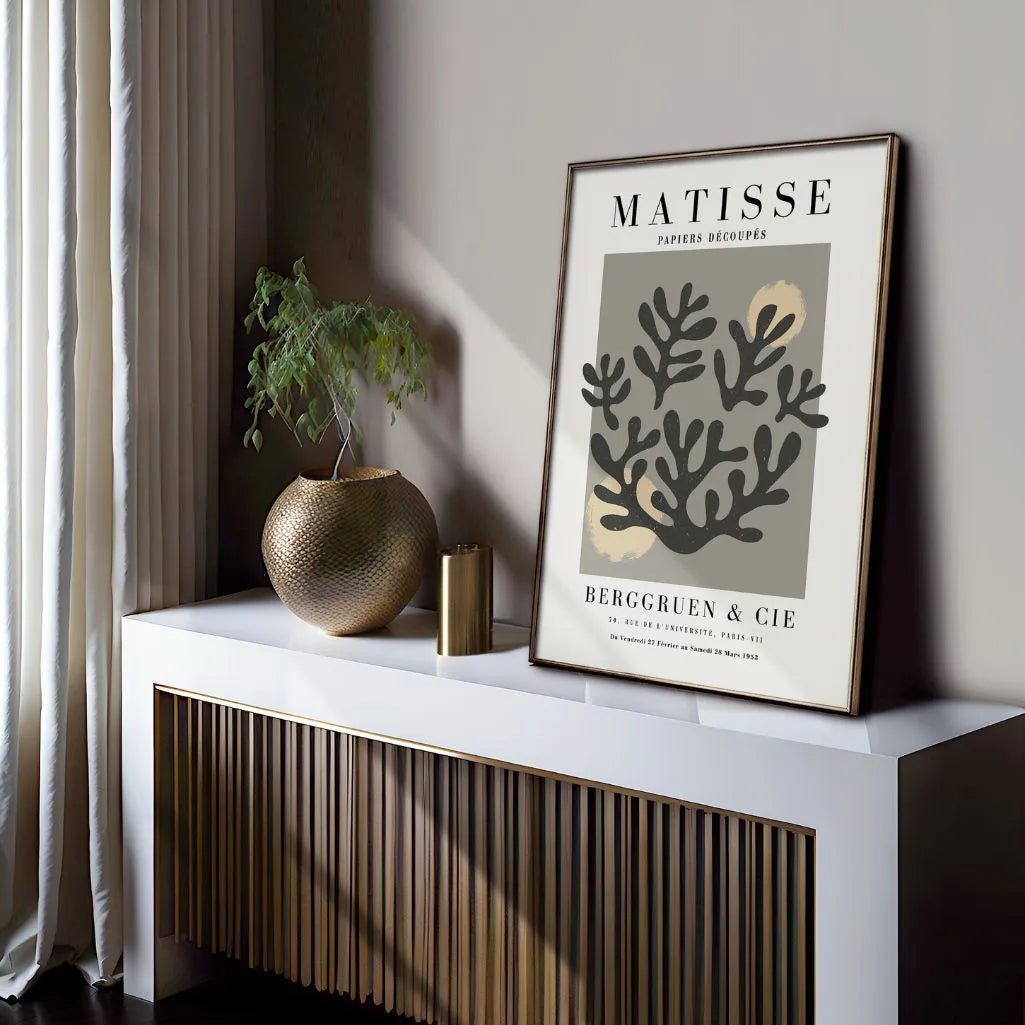 Affiche Matisse Coraux Gris