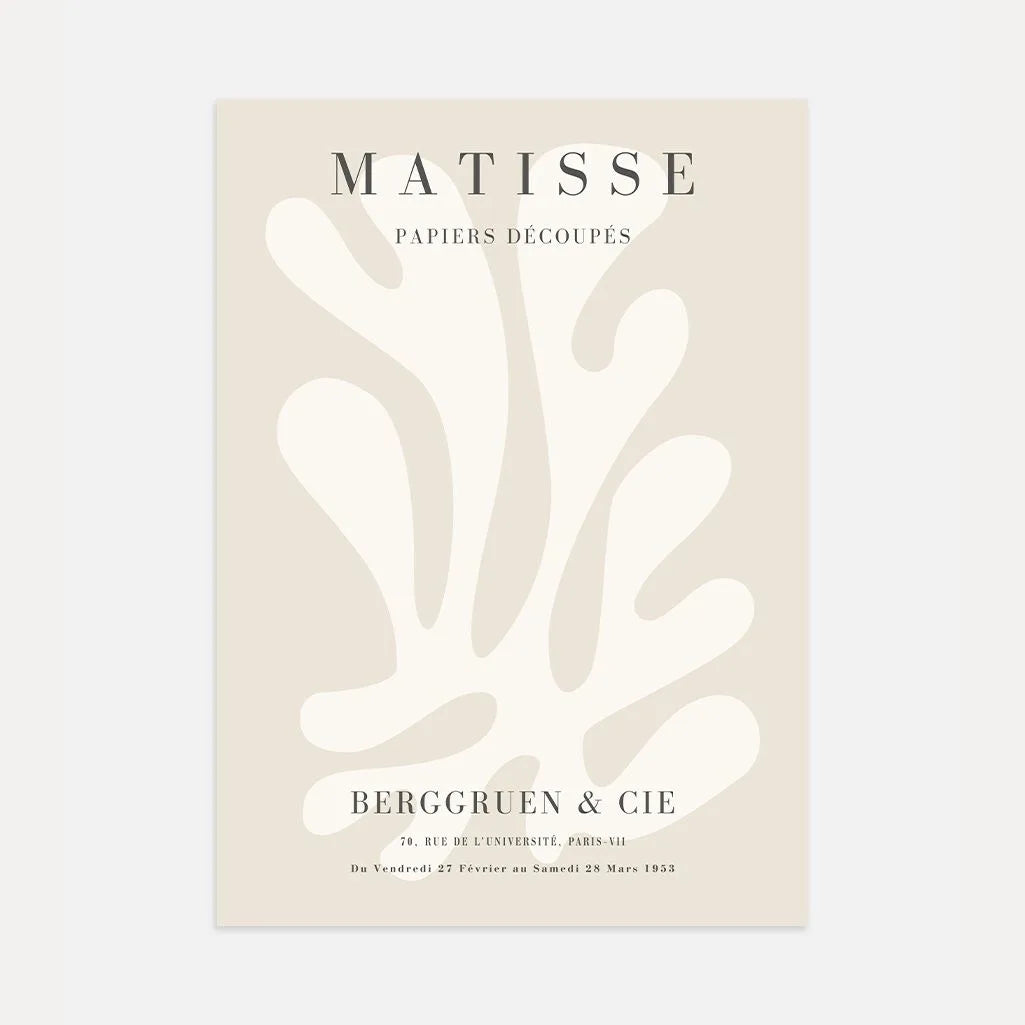 Matisse White Form Poster