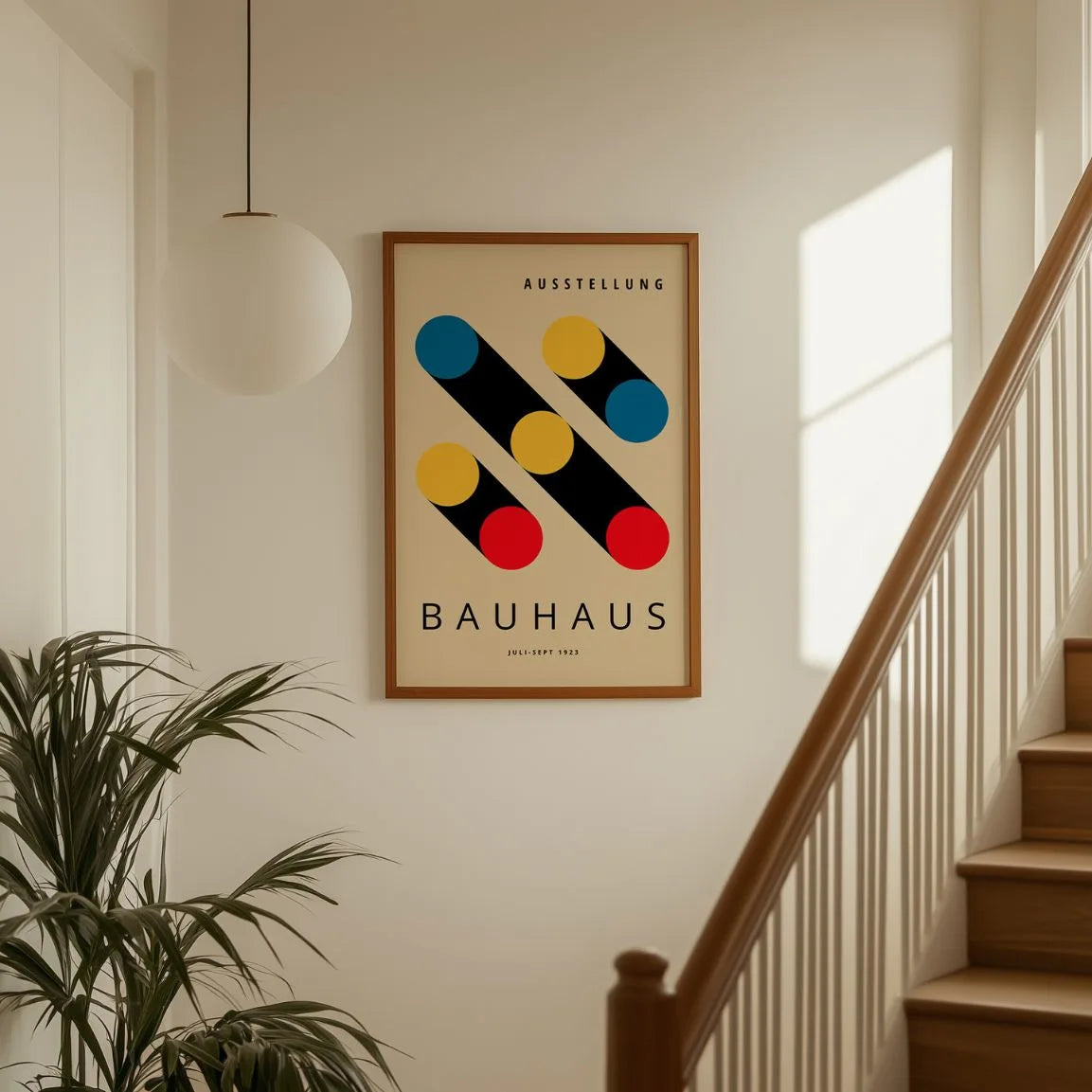 Bauhaus Ombre Cercles Affiche