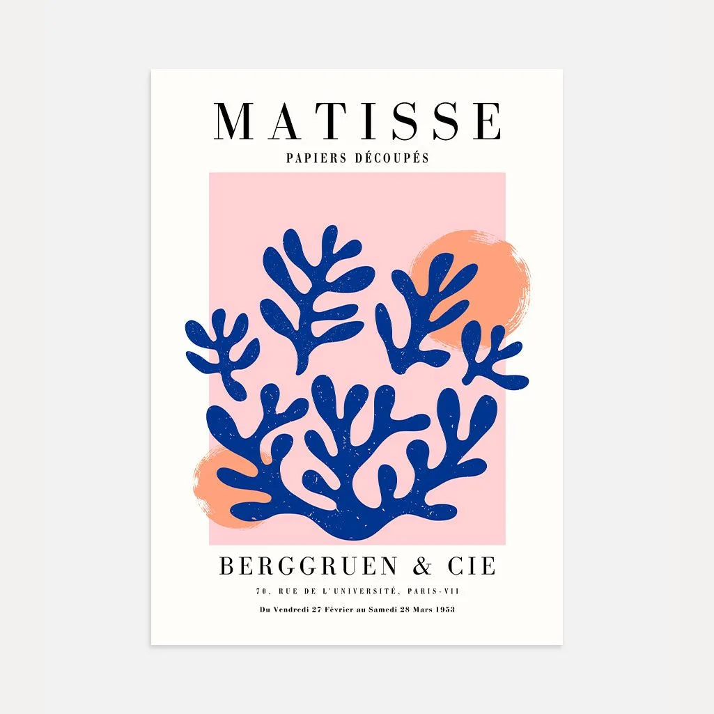 Matisse Coral Bleu Poster